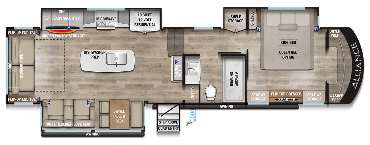 Paradigm 340RL Floorplan