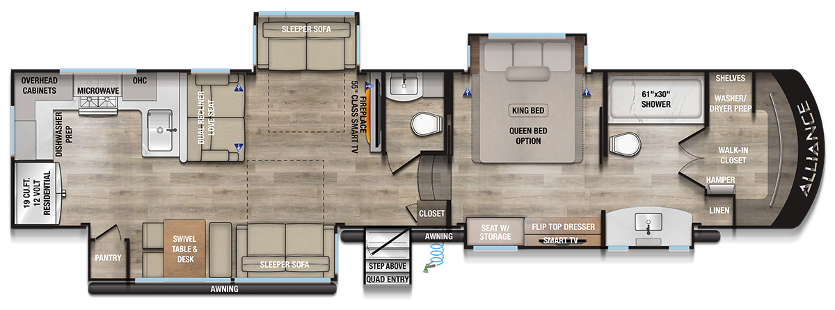 Paradigm 382RK Floorplan