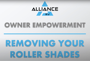 Removing Roller Shades